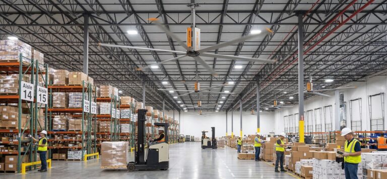 Leading Hvls Warehouse Fan Manufacturer For Large Distribution Centers And Factories 0003 - RTFANS
