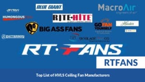 Top List Of Hvls Ceiling Fan Suppliers Worldwide 01 - RTFANS